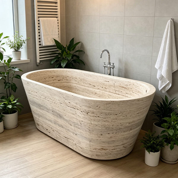 Customized bathtub made by nature stone