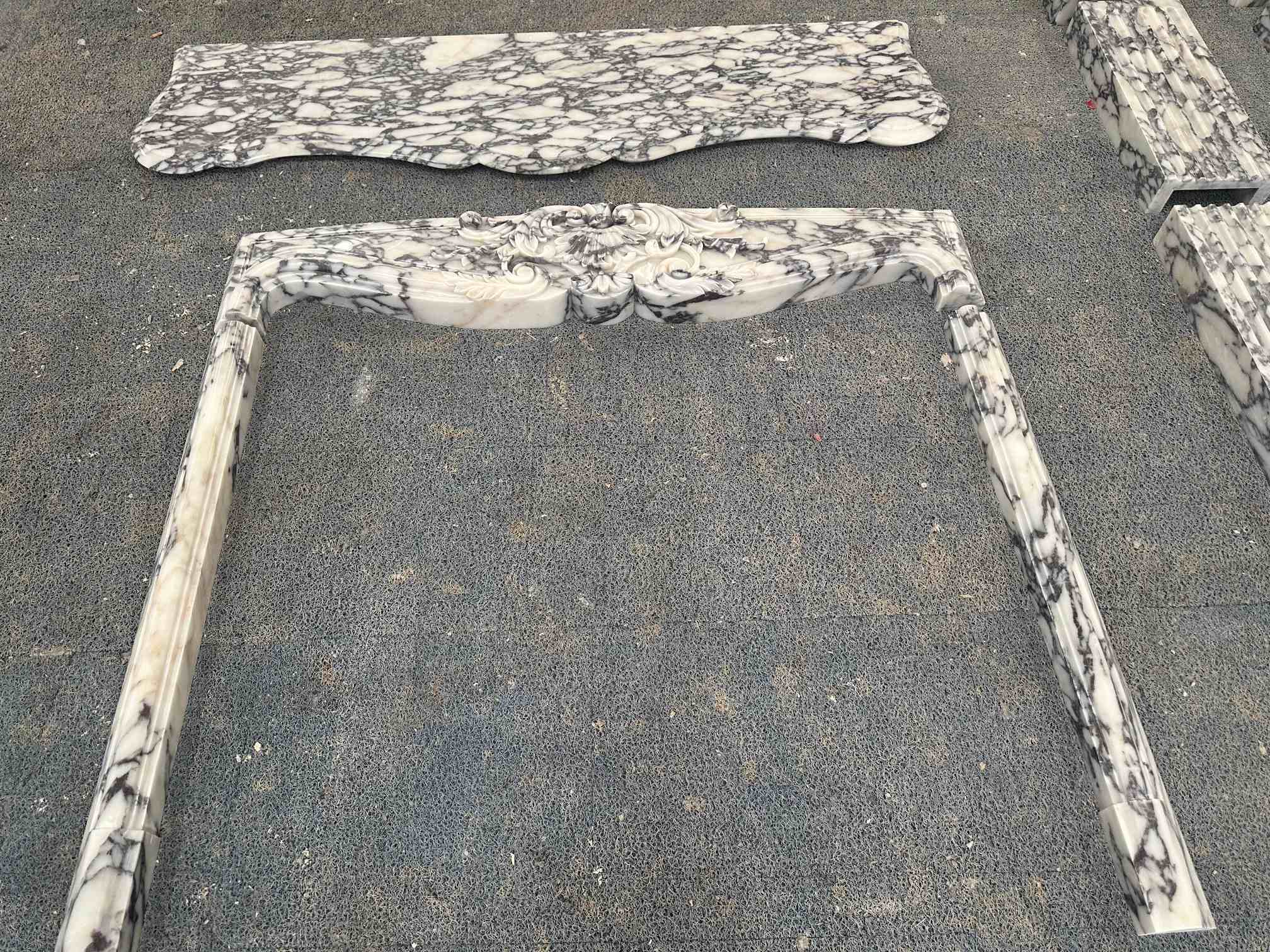 Luxury Calacatta Viola Fireplace Mantel (4)