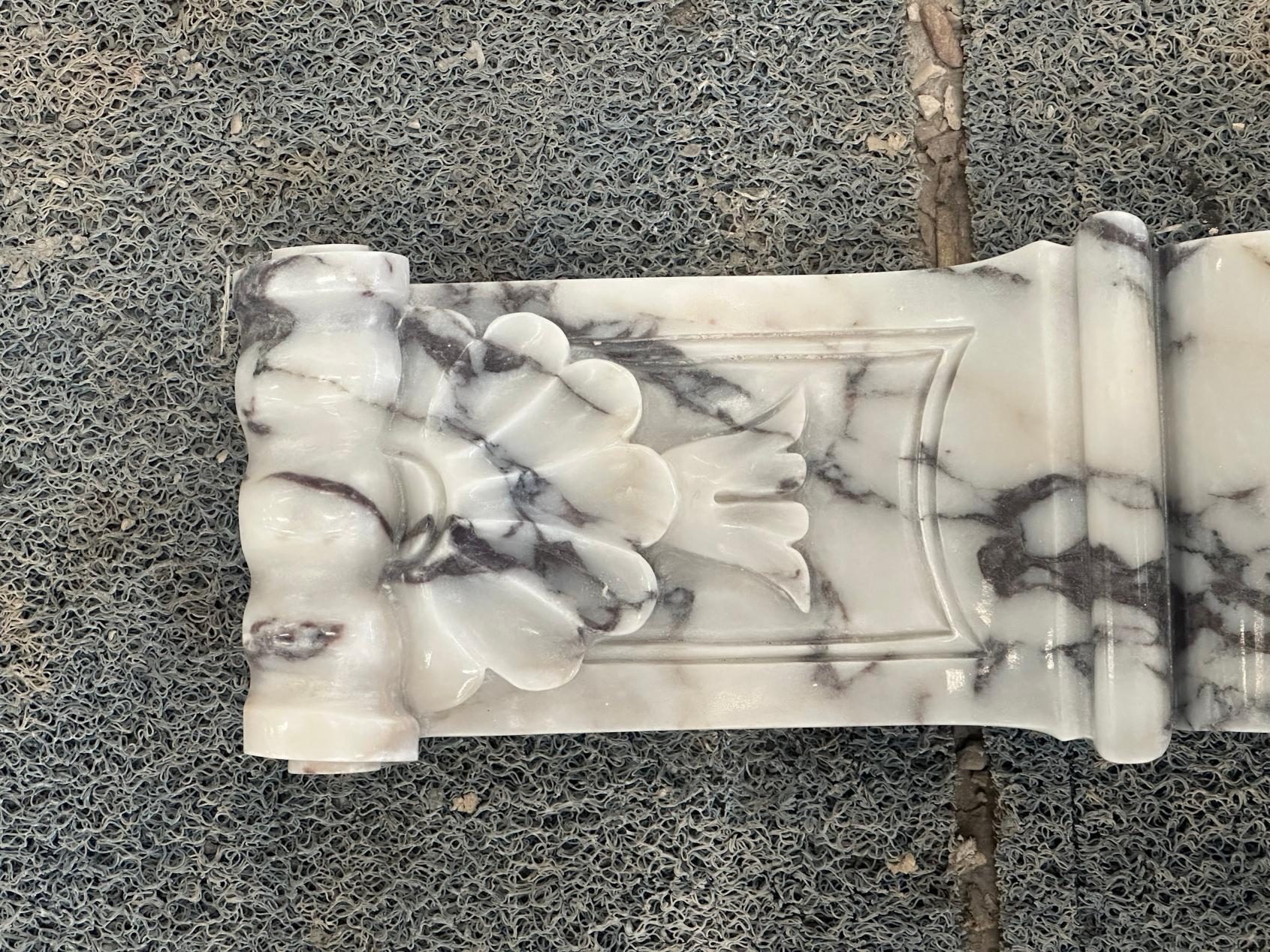 Luxury Calacatta Viola Fireplace Mantel (6)