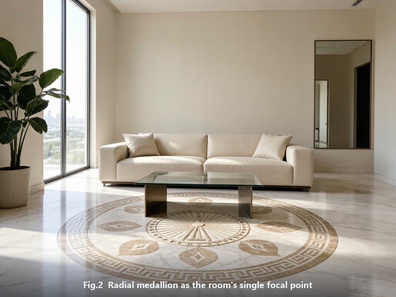Luxury Living Room Floor Medallion Design From Dubai Eye to Chinese Patterns(1)