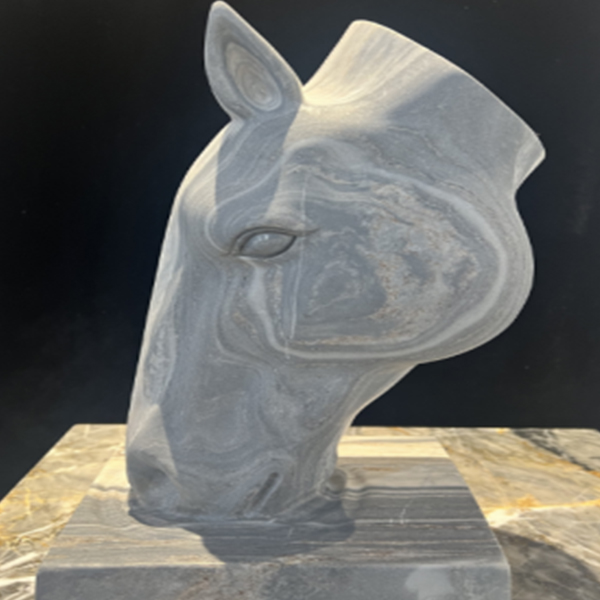 Natural Stone Sculpture of Horse