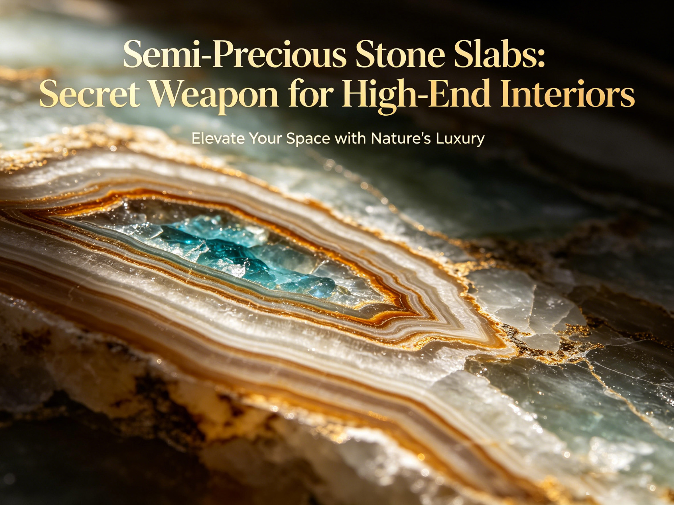 Semi-Precious Stone Slabs Secret Weapon for High-End Interiors