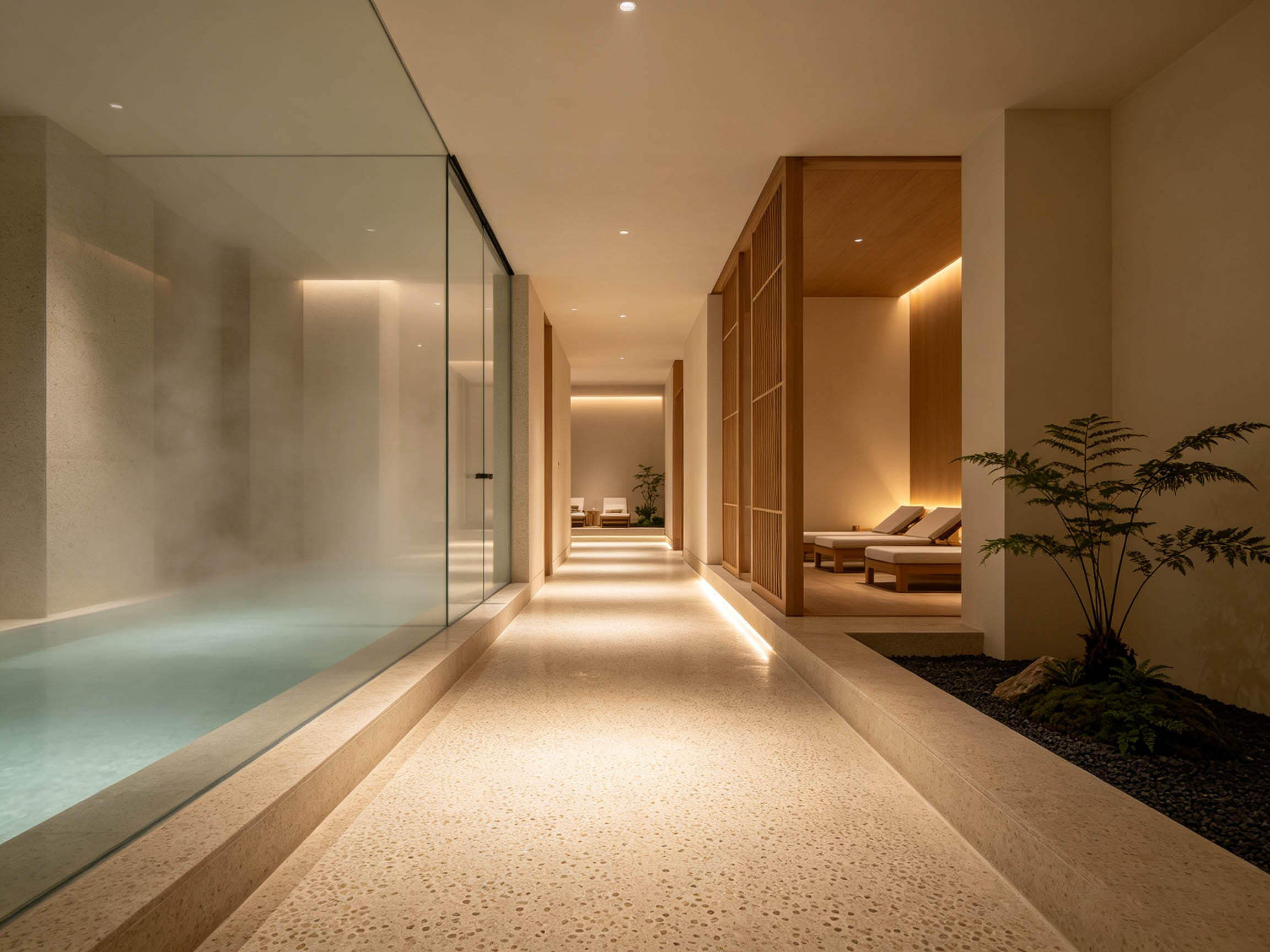 Spa Hotel Stone Design Dual Consideration of Anti-Slip and Aesthetics (1)