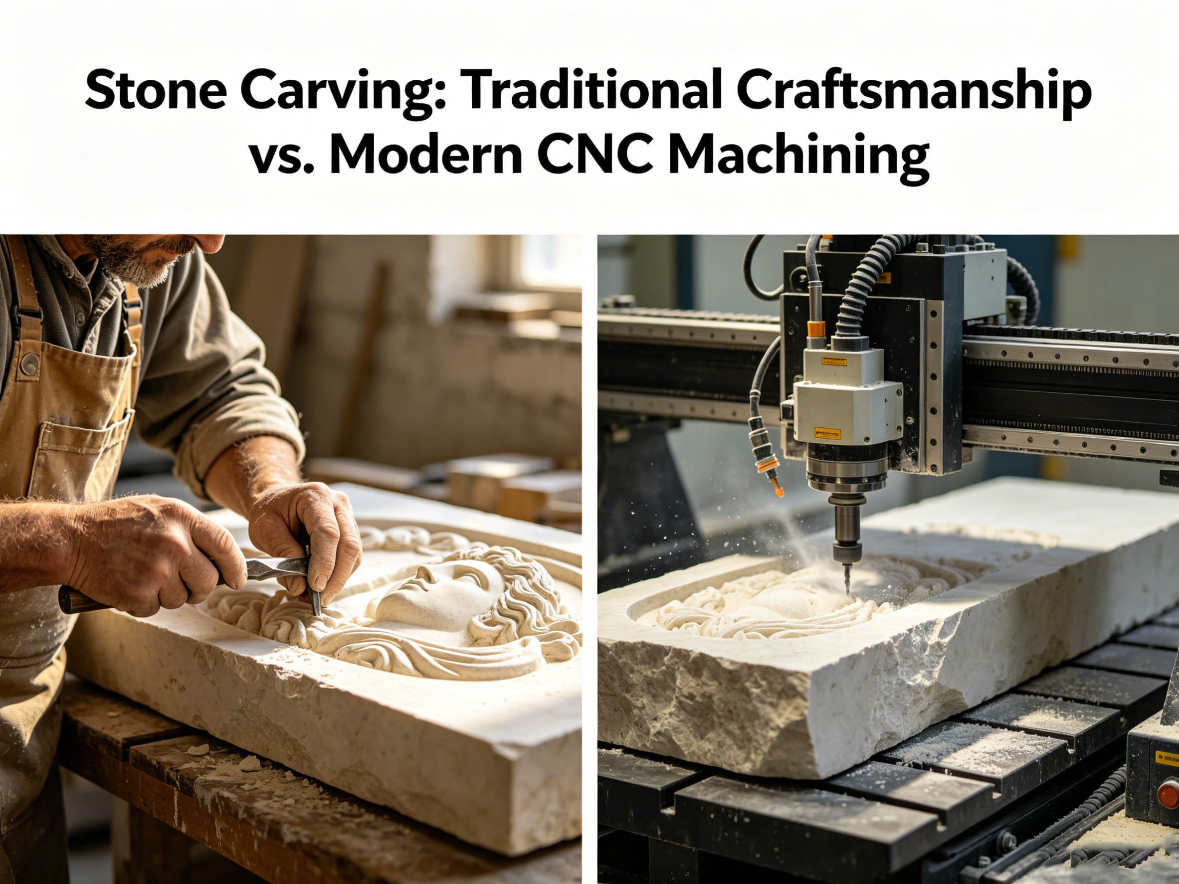Stone Carving Techniques Hand-Carved vs CNC Machining Methods(2)
